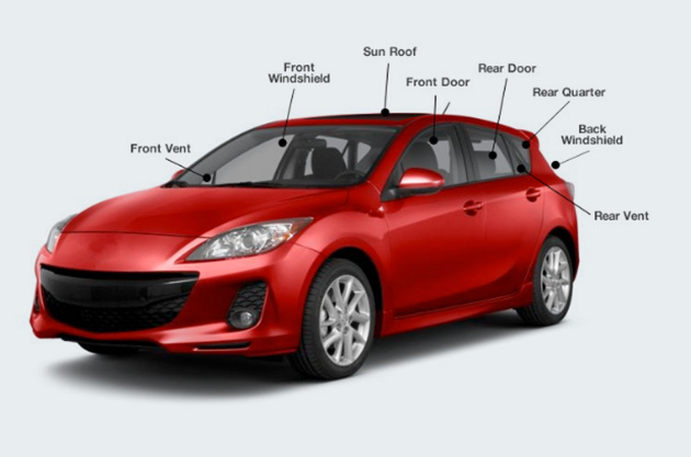 Car Glass Diagram Car Glass Diagram